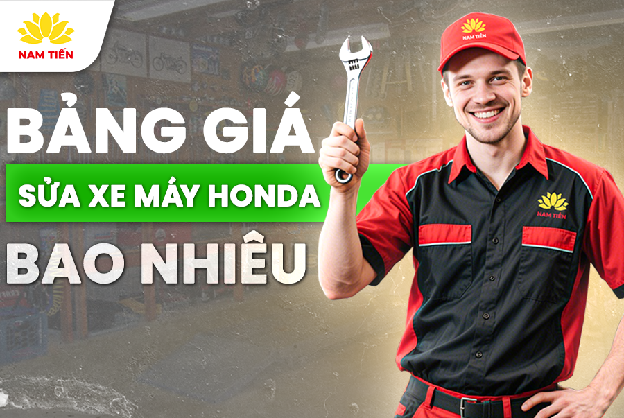 Bảng giá sửa xe máy Honda bao nhiêu